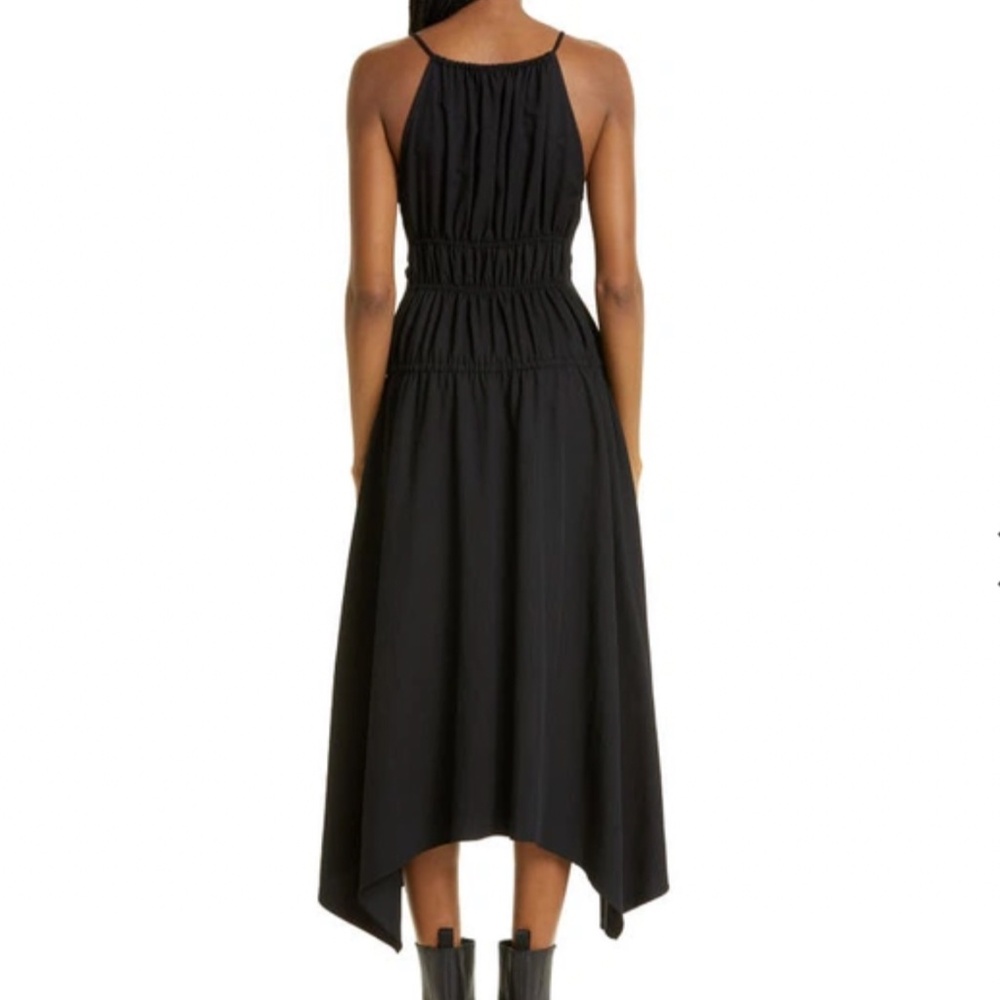 PROENZA SCHOULER WHITE LABEL Drapey Suiting Ruched Midi Dress, Size 6, NWT - Picture 3 of 3